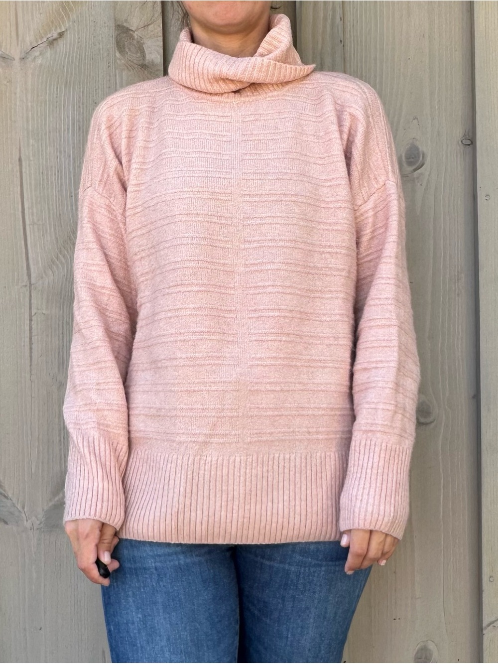 Vince Camuto Blush Pink Turtleneck Sweater